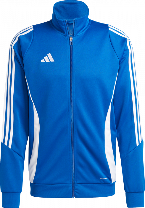 Adidas - Tiro 24 Træningstrøje Med Lynlås - Kongeblå & hvid