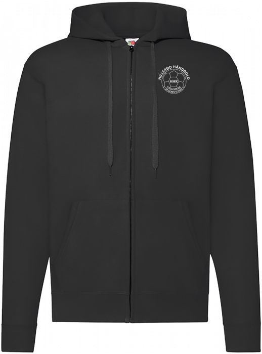 Fruit of the loom - Hillerød Håndbold Classic Hoodie W. Zip Adults - Preto