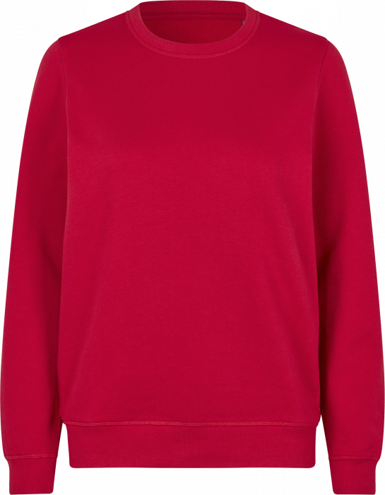 ID - Økologisk Bomulds Sweatshirt Dame - Rød