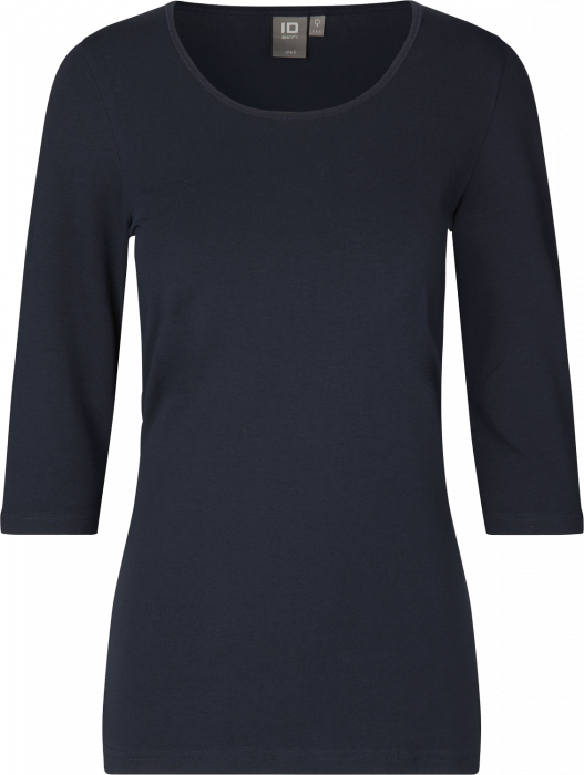 ID - Stretch T-Shirt 3/4 Ærmer - Navy