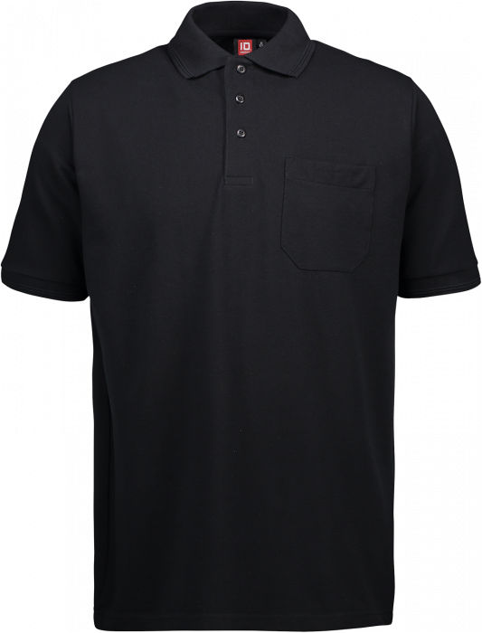 ID - Pro Wear Poloshirt Med Lomme - Sort